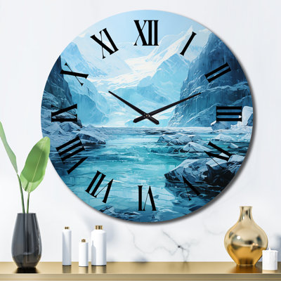 Horloge murale en métal Belynda