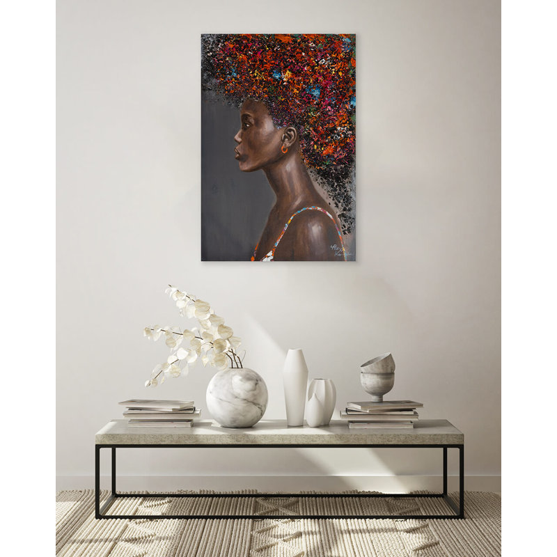 Flora's Beauty Hand -Painted Acrylic Painting