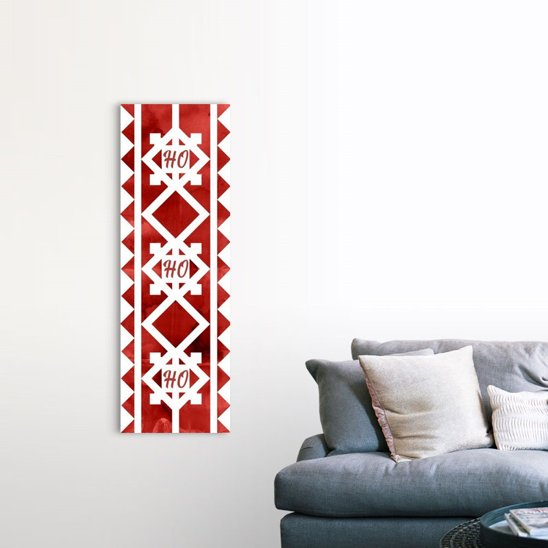 « Nordic quilt III », reproduction d’art textuel sur toile, H 60 po x l 20 po x P 1,25 po, Toile tendue