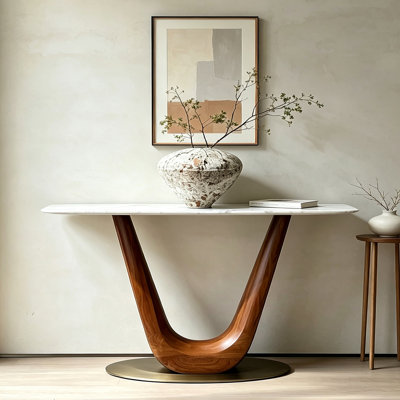 Italian Minimalist Entryway Console Table