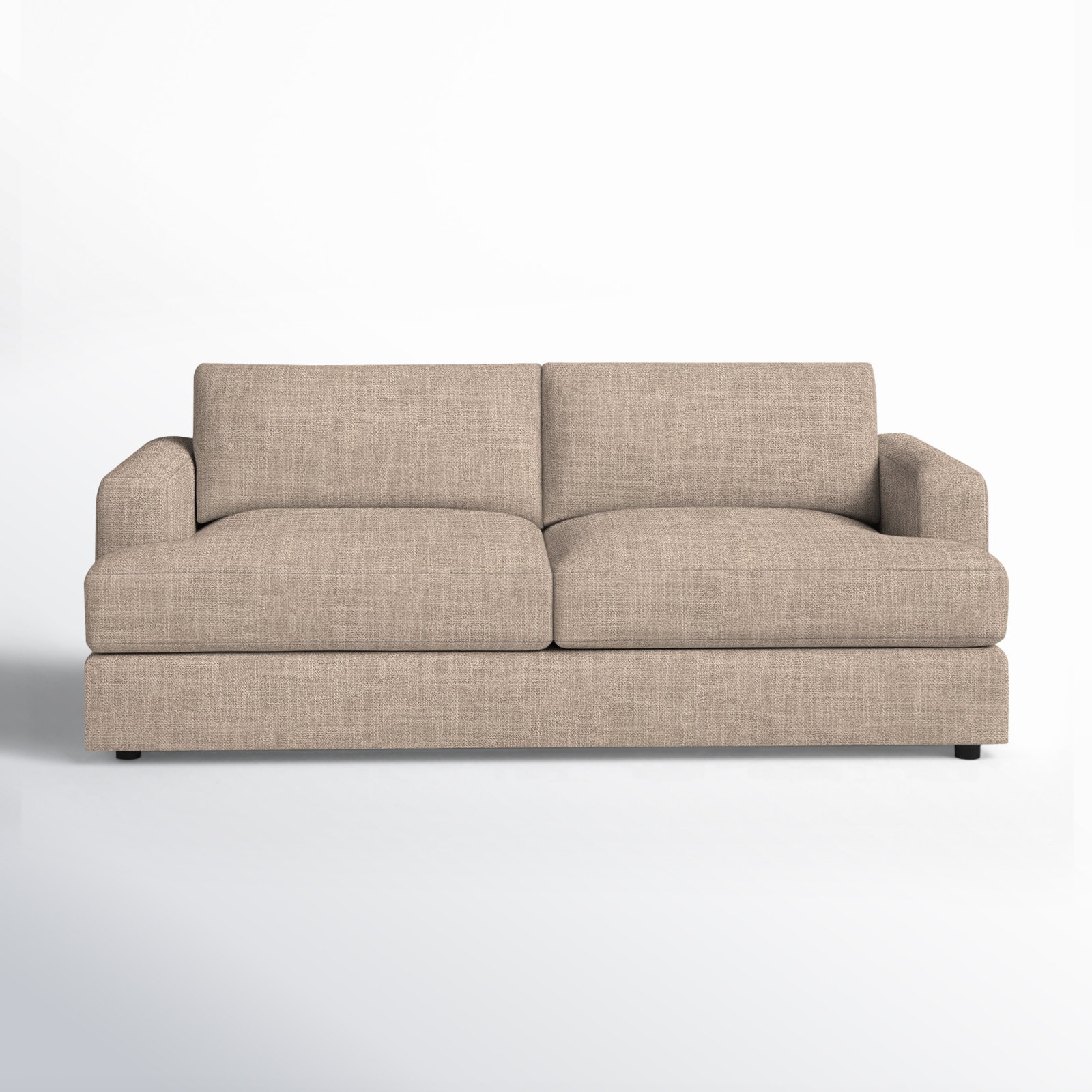 Cayden 84'' Upholstered Sofa, Conversation Linen Basketweave