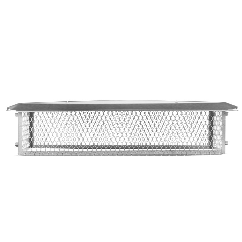  Chapeau de cheminée à conduits multiples, H 10 po x l 35 po x p 17 po, Acier inoxydable