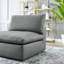 Chaise sans accoudoirs rembourrée en cuir Vegan-576088491