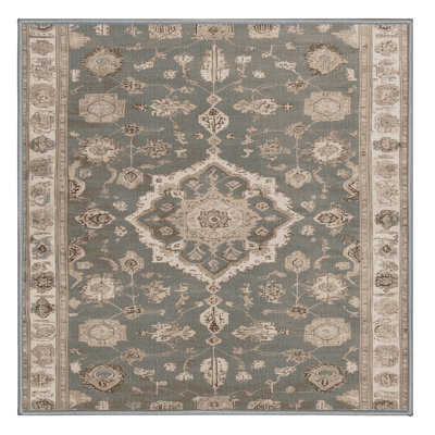 Machine Washable Afyon Gray Area Rug