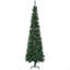 Arbre de Noël artificiel 7,5 pi avec aiguilles de pin minces avec branches réalistes, pommes de pin et base en métal