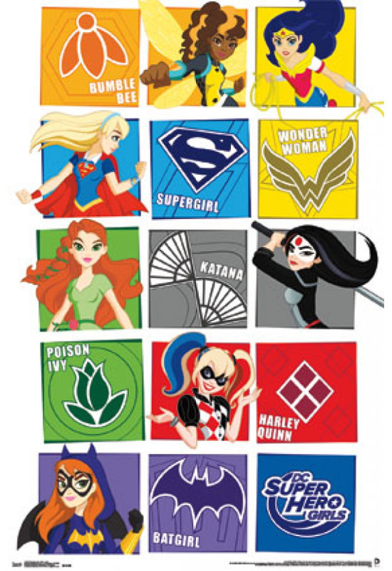 Dc Super Hero Girls - grille d'affiche (22 x 34)