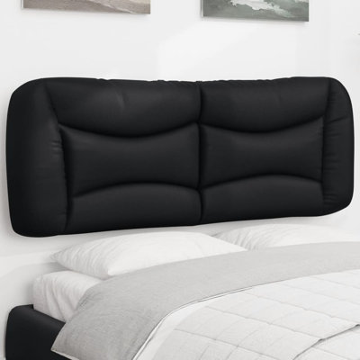 vidaXL Headboard Cushion Hvar Black 137 cm Faux Leather