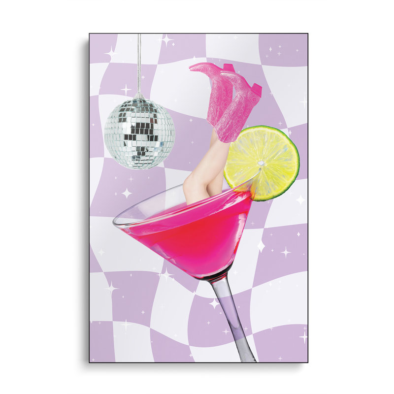 Reproduction d'art mural, toile Steppeix - Disco Drink Delight par Athene Fritsch