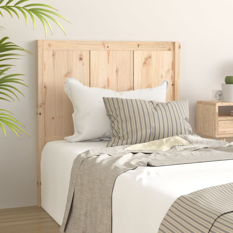 Kathey Solid Wood Headboard, Beige, 155.5 x 100 cm