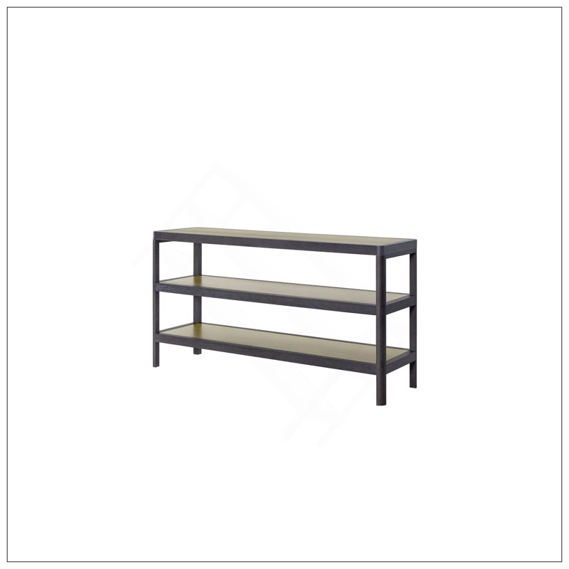 Console Table W/ Metal Insets