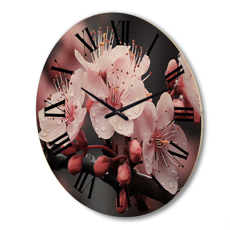 Horloge murale en bois massif Pars, Très grand