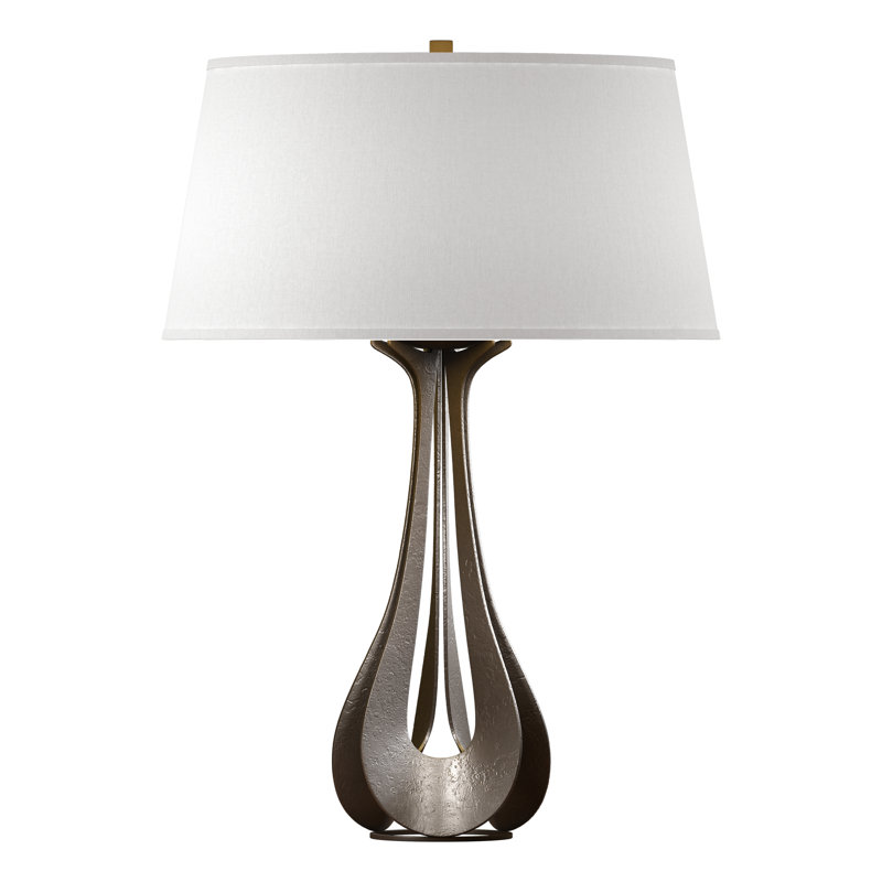 Lino 25.3" Table Lamp, Flax, Bronze