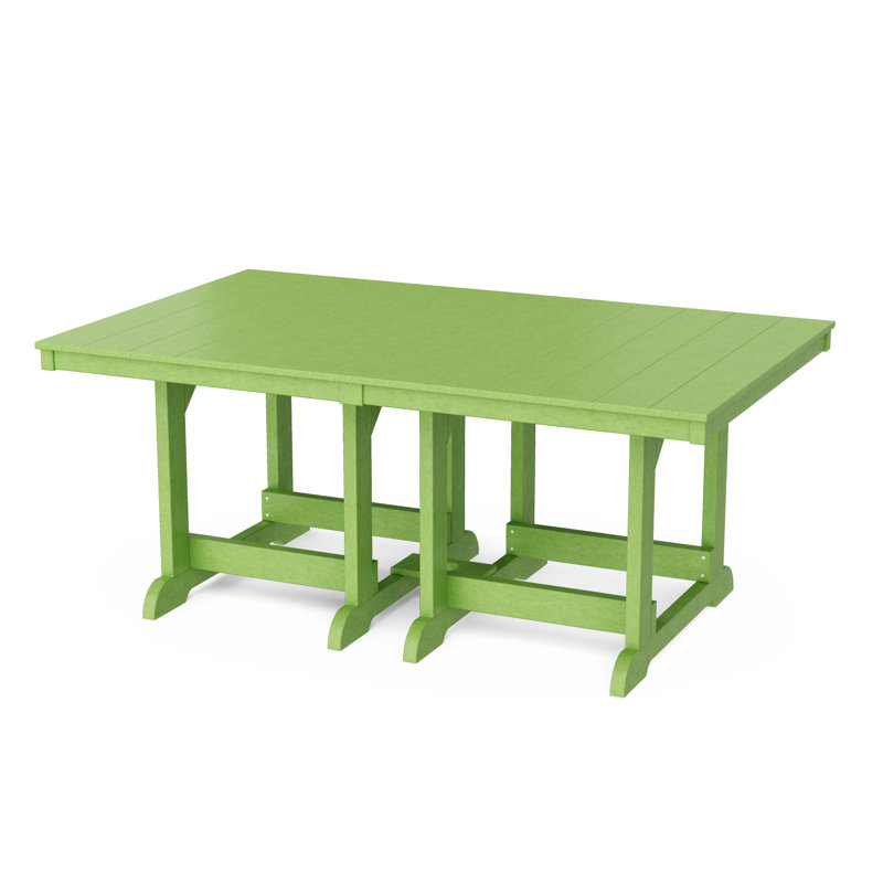 Table de salle à manger 44 "x 72" Heritage, Vert lime