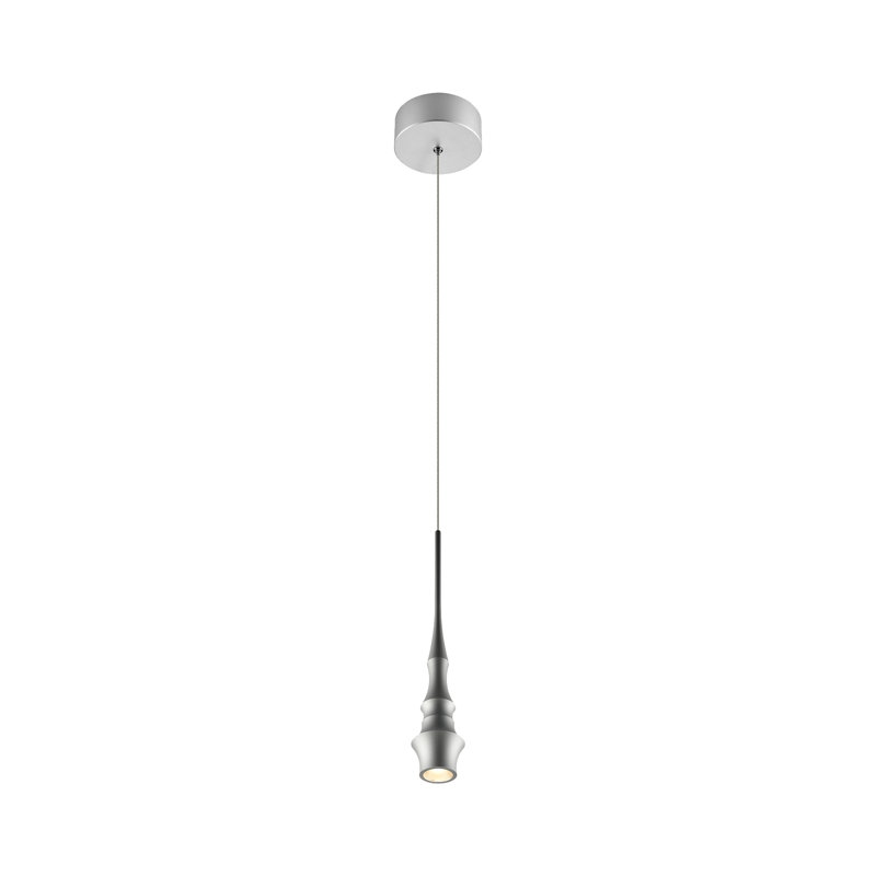 Polaris 5" Silver Aluminum LED Pendant Light