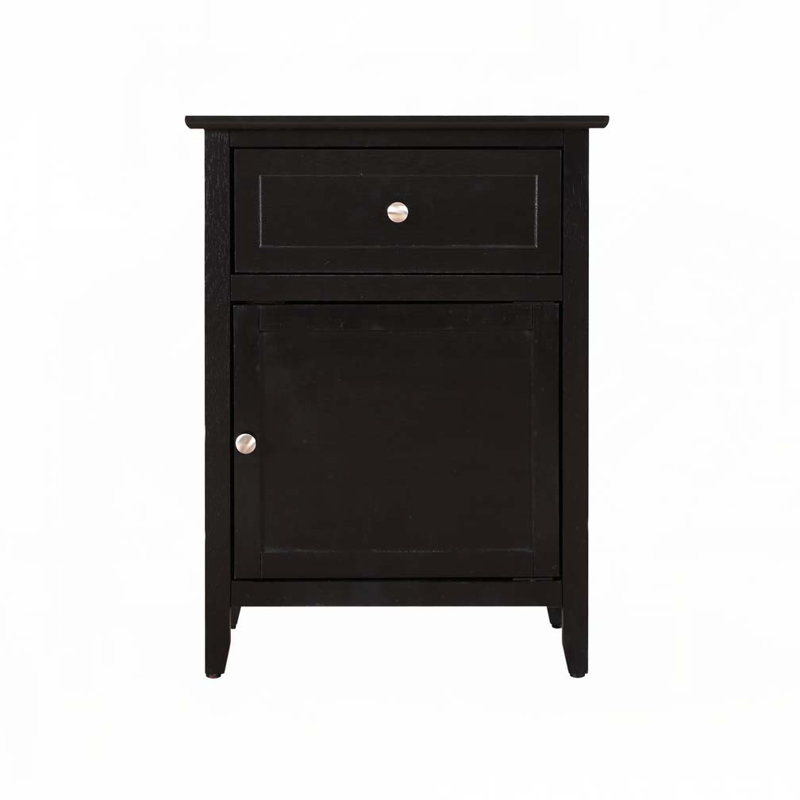 Elegant Nightstand, Black