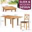 4 - Person Solid Oak Dining Set