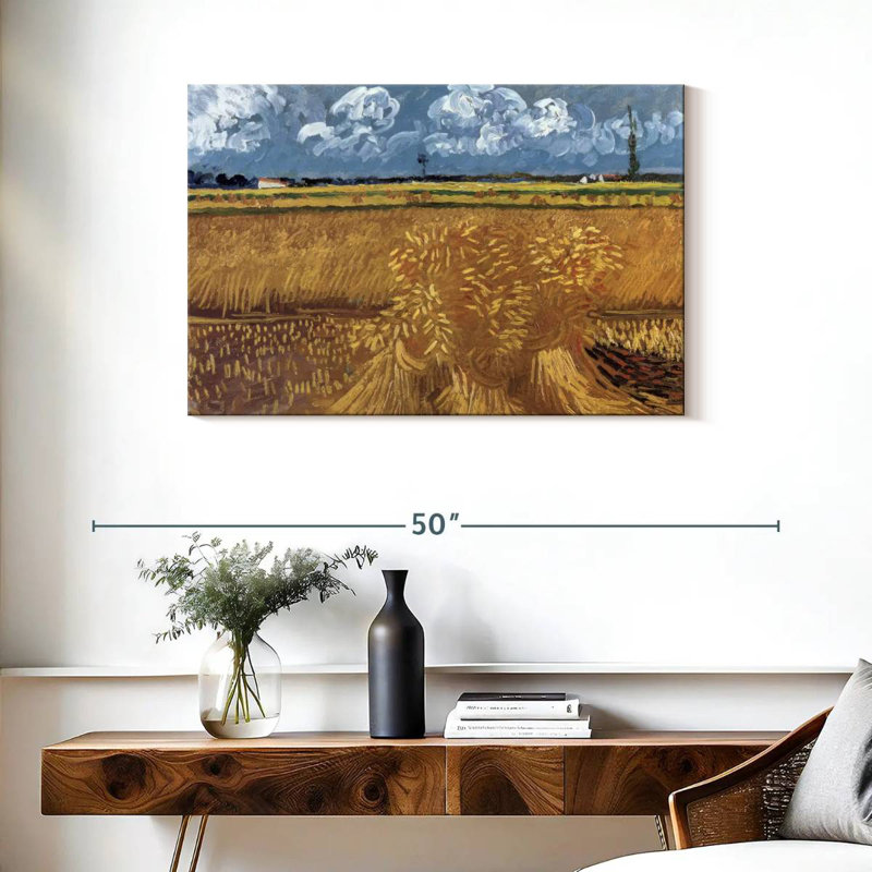 Champ de blé avec réas Alvord, H 24 po x l 36 po