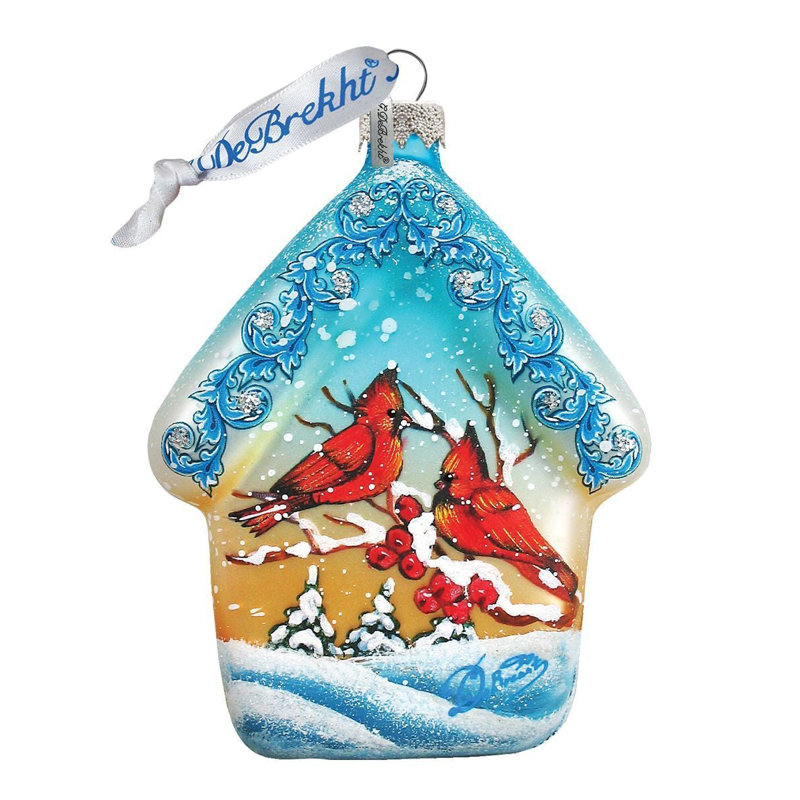 Holiday Splendor 3'' Handmade Glass Holiday Shaped Ornament