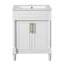 Meuble-lavabo 24 po avec lavabo en céramique et armoire de rangement pour petits espaces-460410504