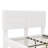 White Floating Bed with Light,King-788775502