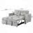 55.1" 3-In-1 Convertible Sofa Bed, Modern Velvet Double Sofa Futon Sofa Bed With Adjustable Back, Storage Bag And Pillow, For Living Room, Bedroom-805611078-805611074