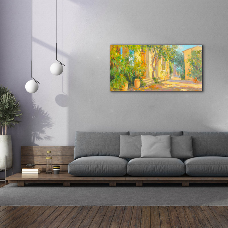  «Villa Entrance» par Allayn Stevens, art mural sur toile, 60 po x 30 po