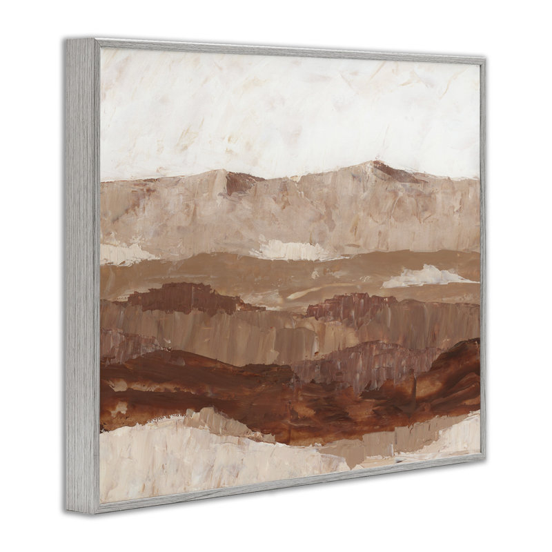 Abstract Canyon, peinture sur bois, H 11 po x l 14 po x P 1,5 po, Estampe numérique Farmhouse