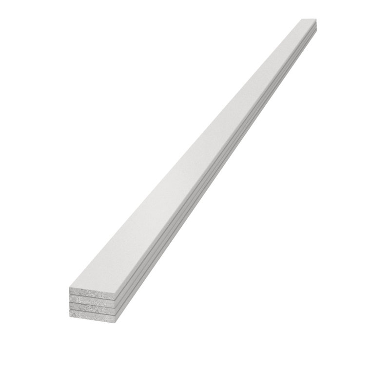 Edge 1 in. x 4 in. x 8 ft. Timeless Collection (Primed White)