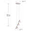 Luminaire suspendu contemporain à configuration à 3 lumières