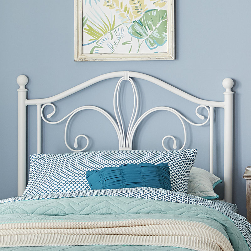 Brenneman Metal Open-Frame Headboard, Twin, White
