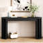 Table American Classic de 59 pouces en placage de chêne noir facile à assembler pour la console de salon-524872388