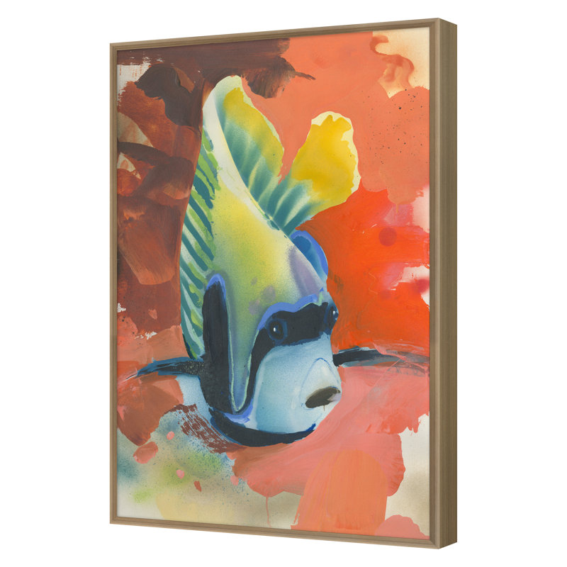 Life Aquatic 3 Print by PC Ngo, 30" H x 20" W, Gold Framed