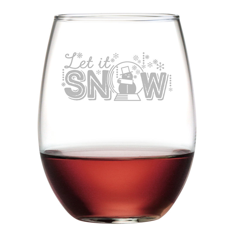 Verre à vin sans pied 21 onces let it boule à neige