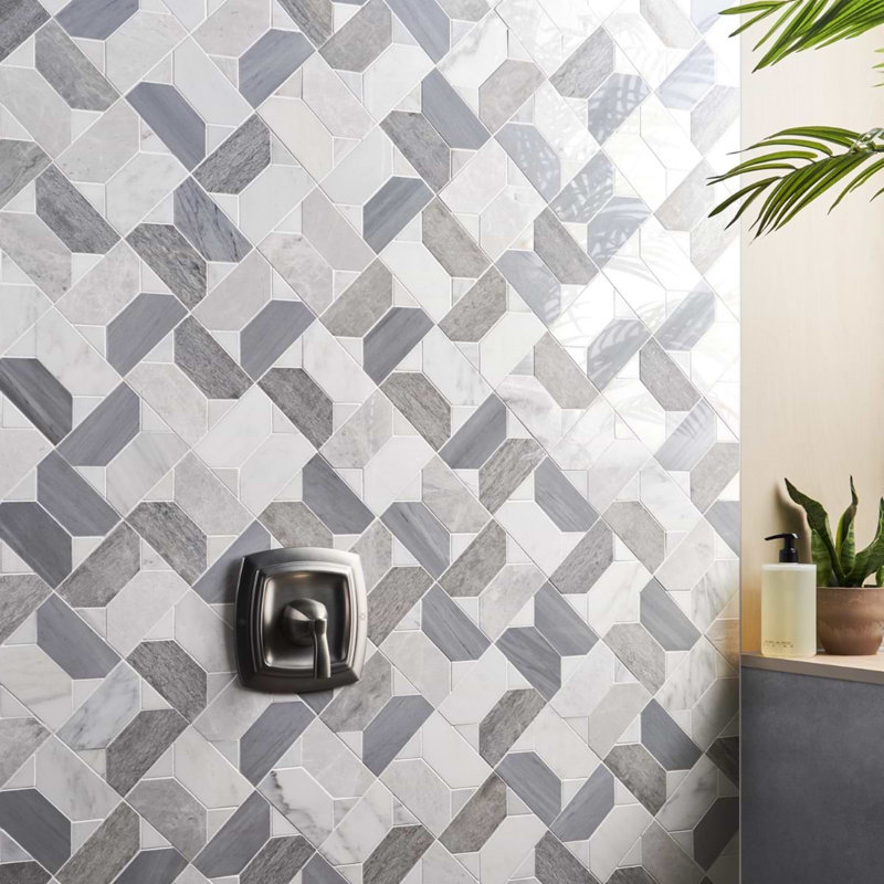 Pledge 12x12 Polished Marble Luxury Mosaic Tile
