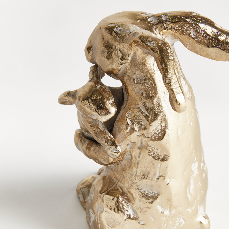 MOTHER RABBIT SCULPTURE, Gold