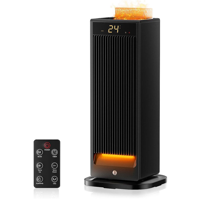 Breeins 6824 BTU Wall Mounted Space Heater with Adjustable Thermostat