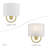 1 Light Brushed Nickel ADA Sconce With Hand Crafted Off-White Fabric Shade-2022549230