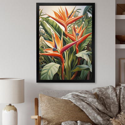 Birds of paradise tropical flowers I - Birds Of Paradise Canvas Prints
