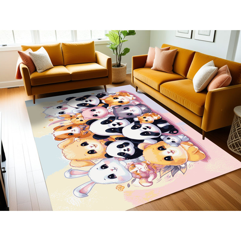 Tapis pour enfants East Urban Home, Rectangle 4pi x 6 pi