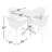 Dusti Square 4 - Person 32" Long Dining Set