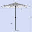 Parasol de marché à manivelle Lyon-176152204-169567984