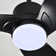 Genson Smart Black 3-Blade Led Lighted Ceiling Fan With Remote