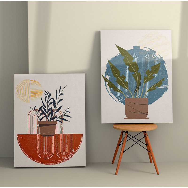 Élégantes peintures sur toile décoratives (2 pièces), 19,7 po x 27,6 po chacune | 100% toile avec cadres 100% bois | Superbe art mural pour le salon et la chambre à coucher, parfait pour la décoration intérieure et les idées de cadeaux