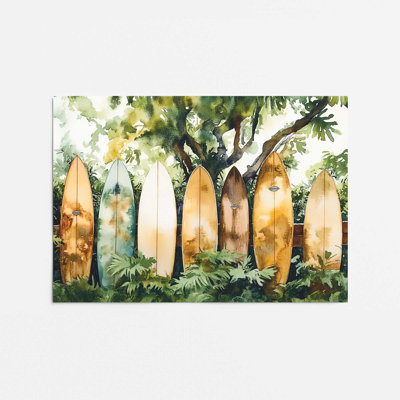 Surfer’s Garden Lineup Rolled Print