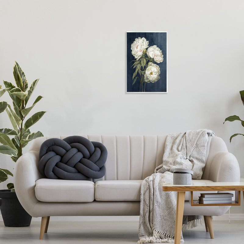 «Blossoms on Blue» par Alex Black, H 19 po x l 13 po