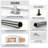 20 ft x 30 ft Outdoor Galvanized Steel Party Tent - Heavy Duty Removable Sidewall Wedding Tent-124540670