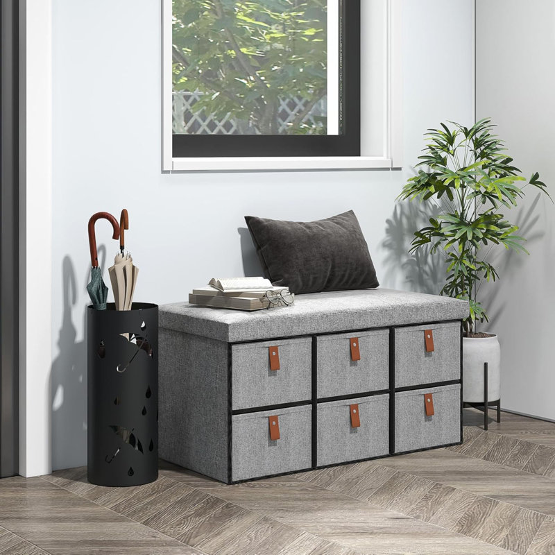 6 Pair Shoe Storage Bench