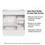 Meuble-lavabo autoportant de 76 cm (30 po) en MDF blanc avec lavabo simple, quincaillerie à fermeture amortie et assemblage facile