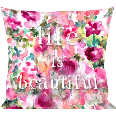 Housse et insert de coussin décoratif Life in Wonderland