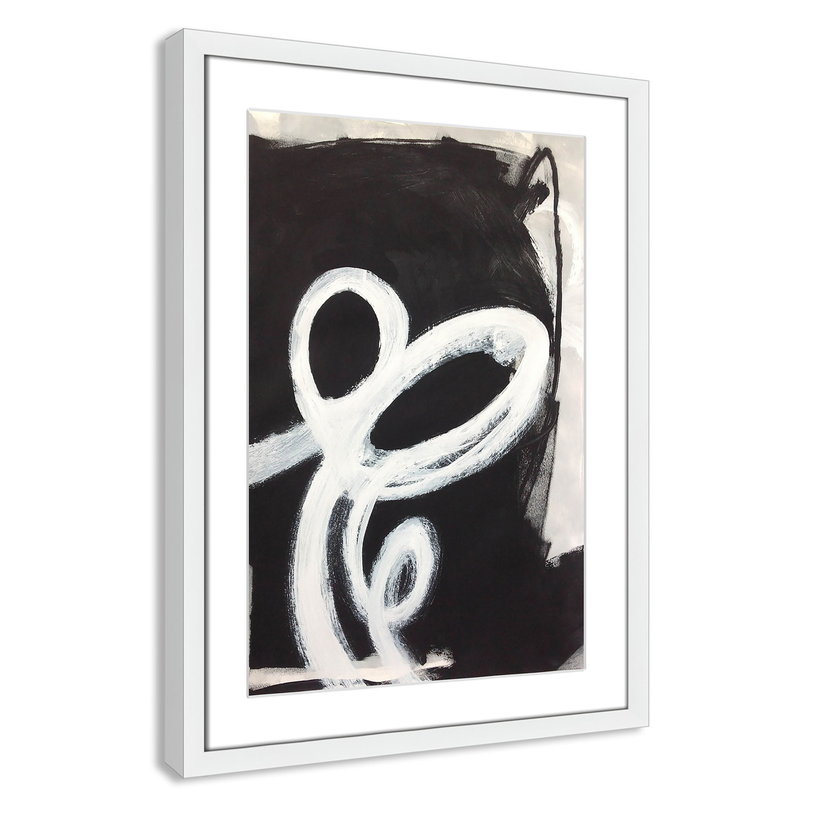 Ansonia Swirly Swirls II Print by , White Single Picture Frame, Yes, 23" H x 17" W x 1.25" D